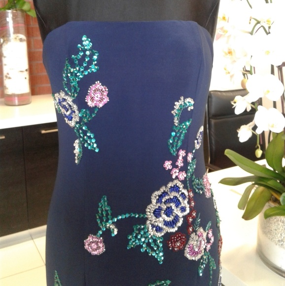 Rachel Allan 7504 Navy - Picture 2 of 3